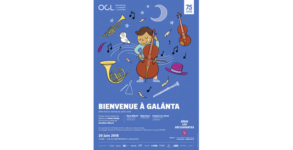 OCL Orchestre de Chambre Lausanne illustration affiche poster Manon Richard 2018 06