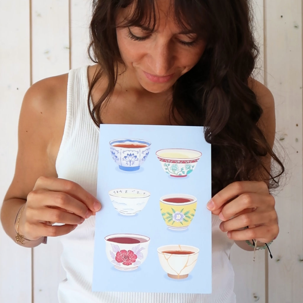 Teacups illustration Manon Richard