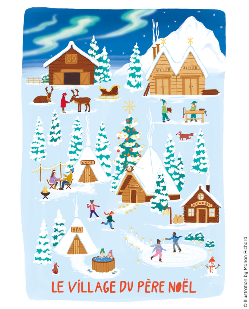 Advent Calendar illustration Korvatunturi