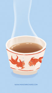 Tea cup & Koi fish animation